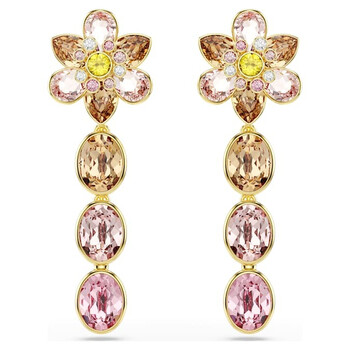 ピアス SWAROVSKI Gema Pink Gold Tone Clip Earrings 5688479 Swarovski Gema Clip Earrings Gold Shiny Pink 5688479
