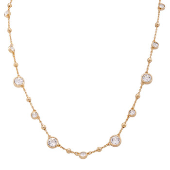 【SWAROVSKI】Imber ネックレス 5680091 Imber strandage, Round cut, White, Gold-tone plated | Swarovski