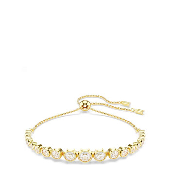 スワロフスキーImber Tennisブレスレット 5705451 Imber Tennis bracelet, Mixed round cuts, White, Rhodium