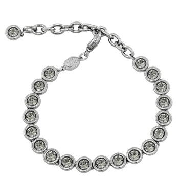 Imber Tennis Bracelet Ruthenium Shiny Black Diamond 5682592
