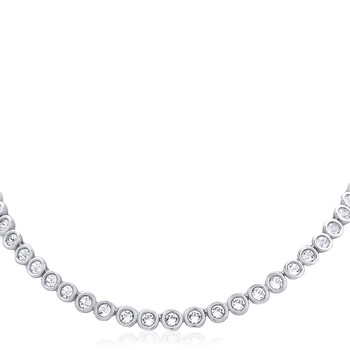 Swarovski Matrix Crystal Pearl Tennis Necklace 5689623