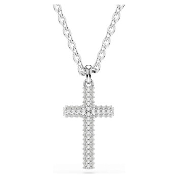 ネックレス・ペンダント SWAROVSKI Insigne Angelic cross rhodium necklace 5675573 Swarovski Insigne Pendant Cross Angelic Rhodium Shiny White