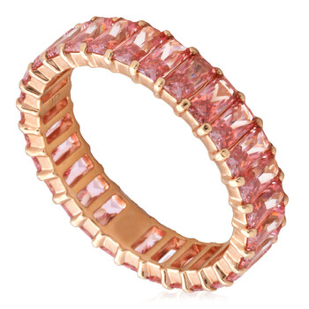 Swarovski Ladies Matrix Baguette Cut Pink Ring, Size 58 (US 8