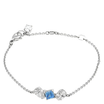 【SWAROVSKI】5680014 Idylia Flower Bangle Medium Bracelet Buy Swarovski Idyllia bangle, Flower, Blue, Rhodium plated