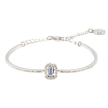 SWAROVSKI｜ (Constella Bangle - Size M (5641680)) Constella bangle, Round cut, White, Rhodium plated | Swarovski