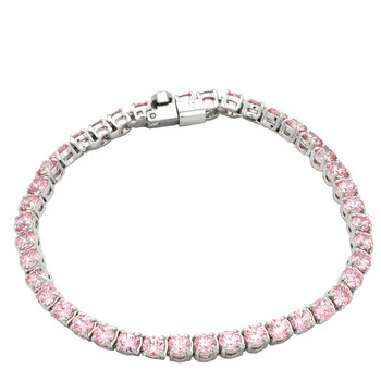 ★SWAROVSKI★ Matrix Tennis Pink Rhodium Necklace M 5681800 Swarovski Pink Rhodium Plated Round Cut Matrix Tennis
