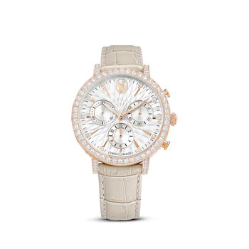 Swarovski Octea Chrono Quartz Crystal White Dial Watch
