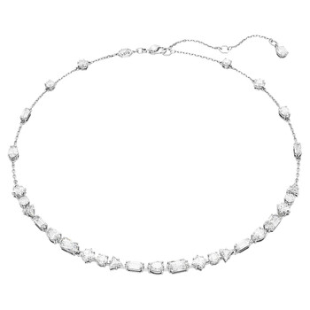 Swarovski Matrix Crystal Pearl Tennis Necklace 5689623