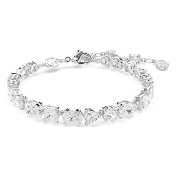 SWAROVSKI｜ (Constella Bangle - Size M (5641680)) Swarovski White Constella Rhodium Plated Round Cut Bangle