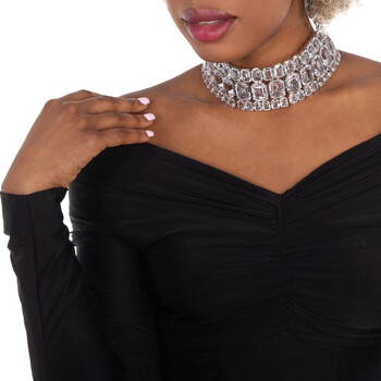 Millenia Choker 3 Rhodium Shiny White
