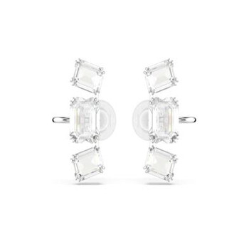 Swarovski Mesmera Clip Earring Single, Square Cut Crystal