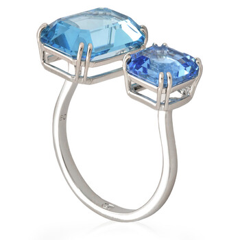 Swarovski Millenia Pear Cut Crystals, White, Rhodium Plated