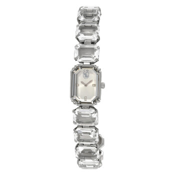 Swarovski Dextera Bangle Quartz White Dial Ladies Watch 5672987