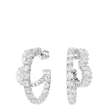 CELINE ピアス Monochroms Strass Hoops Earrings 460YU6BCZ Celine Monochroms Strass Hoop Earrings 460YU6BCZ.36SI