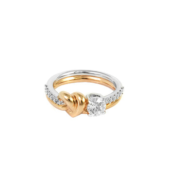 Swarovski Mixed Metal Finish Lifelong Heart Ring, Size 58