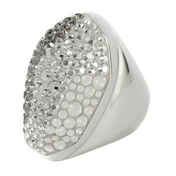 Rhodium Plated Kinshasa Ring 894917