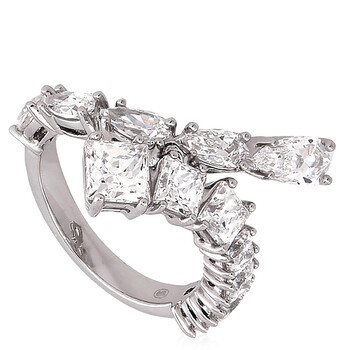 Rhodium Plated Matrix Ring M5705762