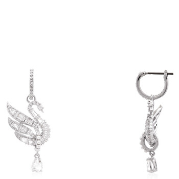 Rhodium Plated Swan Vienna Earrings