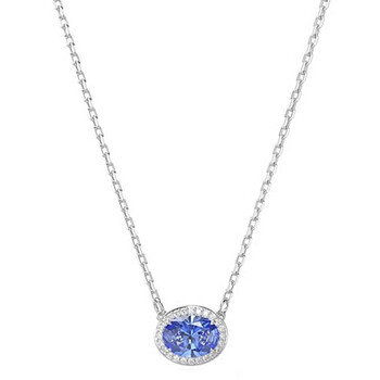 ★SWAROVSKI★ Una Blue Rhodium Necklace 5614926 Una necklace, Octagon cut, Blue, Rhodium plated | Swarovski