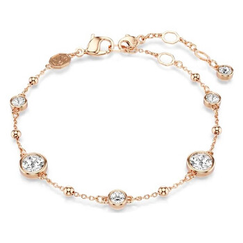 【SWAROVSKI】Imber ブレスレット 5682586 Imber Tennis bracelet, Round cut, White, Gold-tone plated