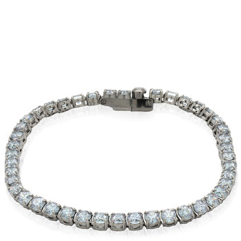 Ruthenium Plated Matrix Tennis Bracelet, Size L 5693929