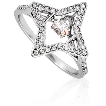 Swarovski Sparkling Dance Star Ring White Rhodium Plated Size 55