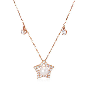 Stellar Rose Gold and Silver short necklace 57007 main image 0