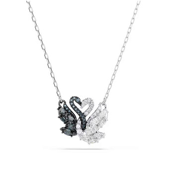 ★SWAROVSKI★ Swan Blue Rhodium Necklace 5660594 Swarovski Iconic Swan Pendant Blue Rhodium Shiny Recreated