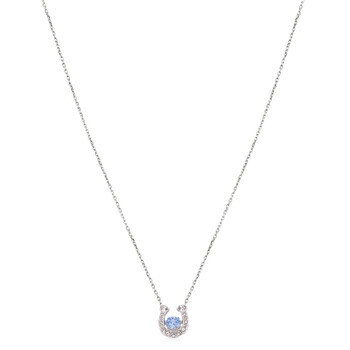 Swarovski Millenia Square Zirconia Necklace, White 5599177