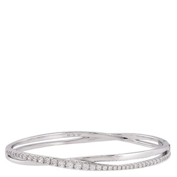 Twist Soft Bangle Rhodium Shiny White 5565210