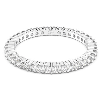 SWAROVSKI　Matrix Vittore ring　シルバーカラー　55 Matrix Vittore ring, Pear cut, White, Silver-tone finish