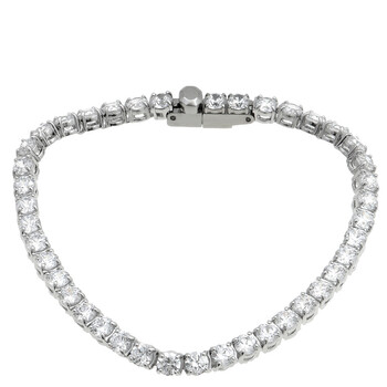 Swarovski Gold-Tone Plated Round Cut Matrix Tennis Bracelet