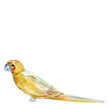 Yellow Jungle Beats Parakeet Lechee Figurine