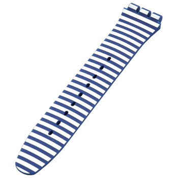 Blue & White Silicone Strap 6H ACM0008H6