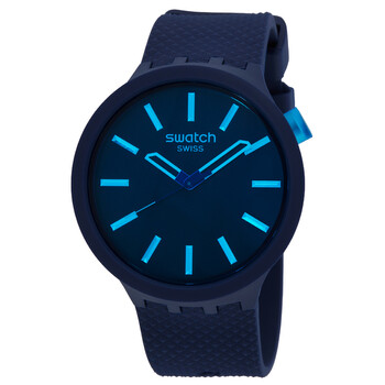 Swatch Quartz Blue Dial Blue Silicone Watch SO27N100 