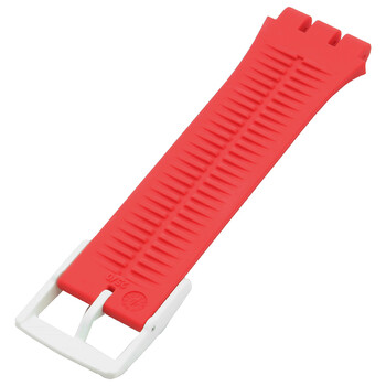 Red / White Silicone Silicone Strap 12H