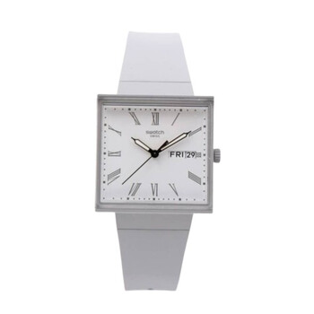 What if Quartz White Dial Unisex Watch SO34M700