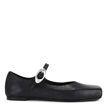 Burberry Girls Seth Leather Mary Jane Leather Flat, Brand