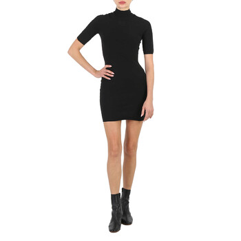 1950s black swing dress T by Alexander Wang black wool polo mini dress