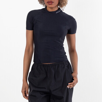 T by Alexander Wang Mock Neck Logo Top 4CC1251533-BLACK T by Alexander Wang Mock Neck Logo Top 4CC1251533-BLACK