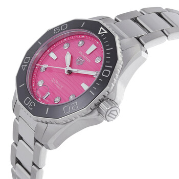 Aquaracer Automatic Diamond Pink Dial Ladies Watch WBP231J.BA0618