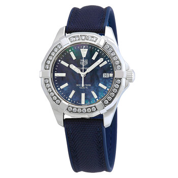 Aquaracer Diamond Blue Mother of Pearl Dial Ladies Watch WAY131N.FT6091