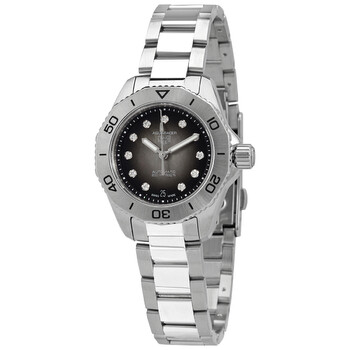 Aquaracer Professional Automatic Diamond Black Dial Ladies Watch WBP2410.BA0622