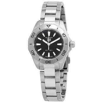 Aquaracer Quartz Black Dial Ladies Watch WBP1410.BA0622