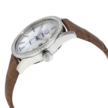 Carrera Automatic Diamond White Mother of Pearl Dial Ladies Watch WBK2316.FC8258