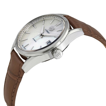 Carrera Automatic White Mother of Pearl Dial Ladies Watch WBK2311.FC8258