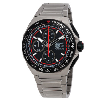 Tag Heuer Formula 1 Chronograph Automatic Black Opalin Dial Watch
