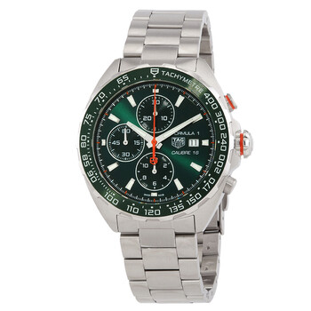 Formula 1 Chronograph Automatic Green Dial Men's Watch CAZ201H.BA0876