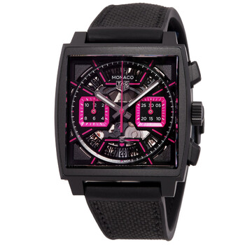 Monaco Chronograph Automatic Pink Dial Unisex Watch CBL218B.FT6236
