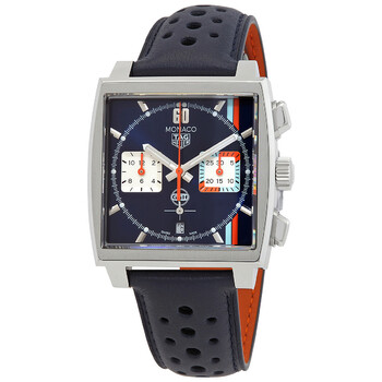 Monaco X Gulf Chronograph Automatic Blue Dial Men's Watch CBL2115.FC6494
